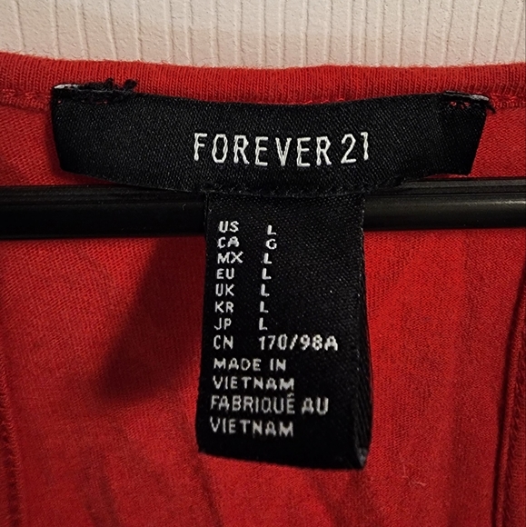 NWOT Forever 21 Red Casual Maxi Dress - Picture 4 of 4
